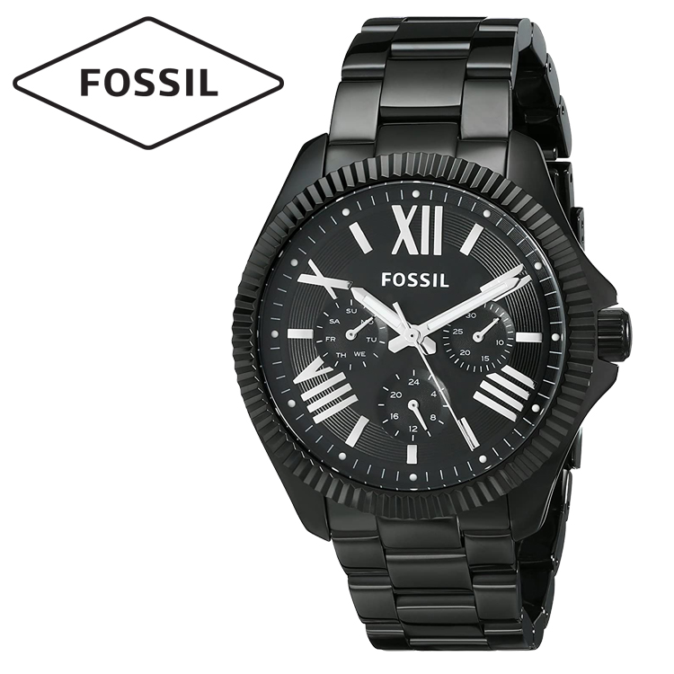 Fossil Chronograph Cecile Multi function Black Dial Stainless Steel Ladies Watch